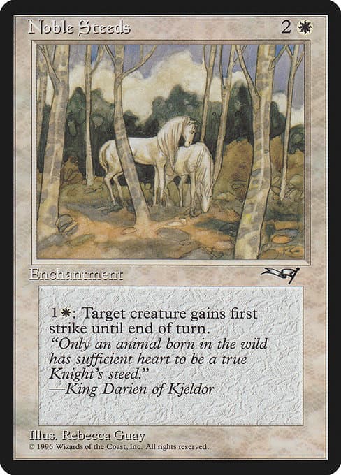 Noble Steeds 1996 Magic: The Gathering