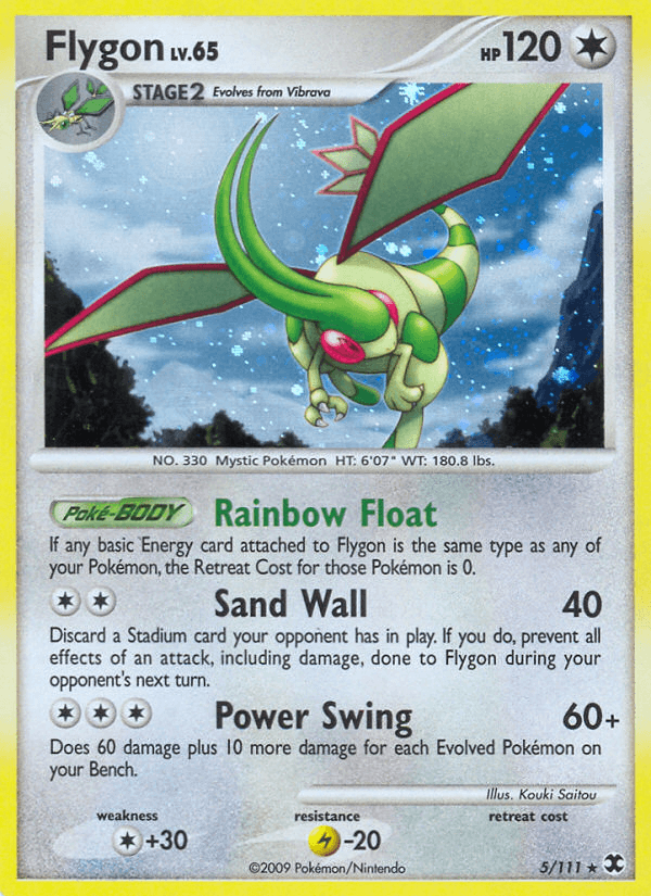 Flygon 2009 Pokemon Rising Rivals Reverse Holo