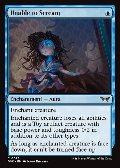 Unable to Scream 2024 Magic: The Gathering Duskmourn: House of Horror
