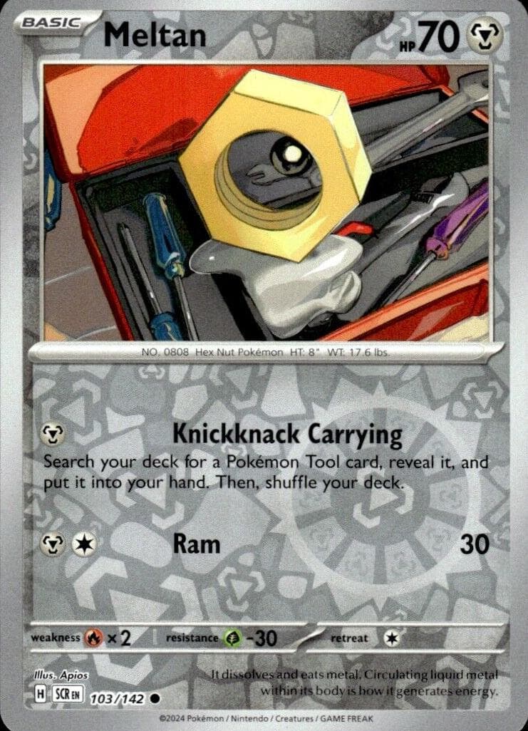 Meltan trading card