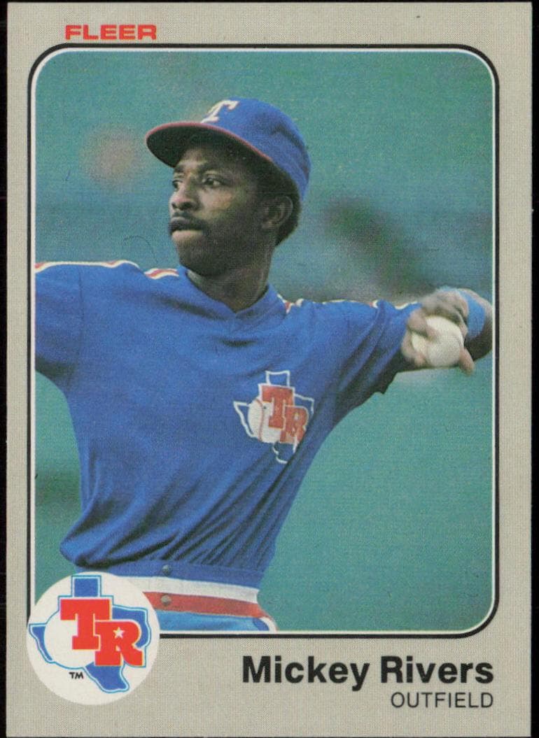 Mickey Rivers 1983 fleer Fleer