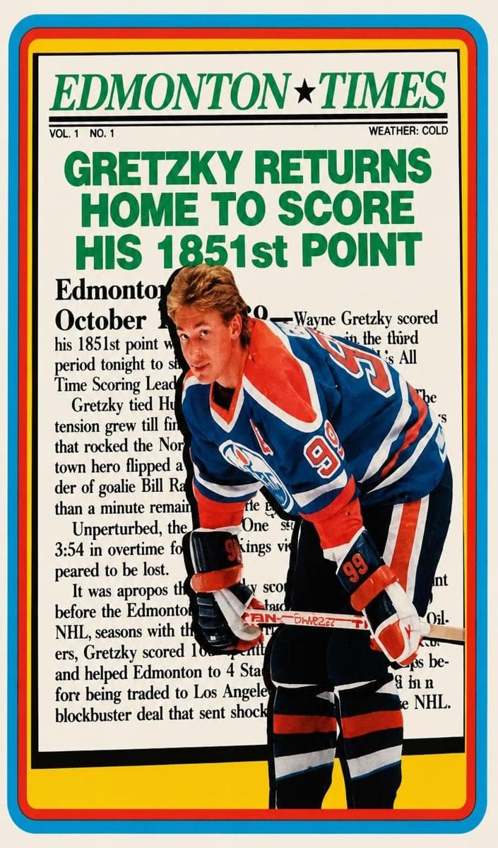 Wayne Gretzky 1990 topps Topps