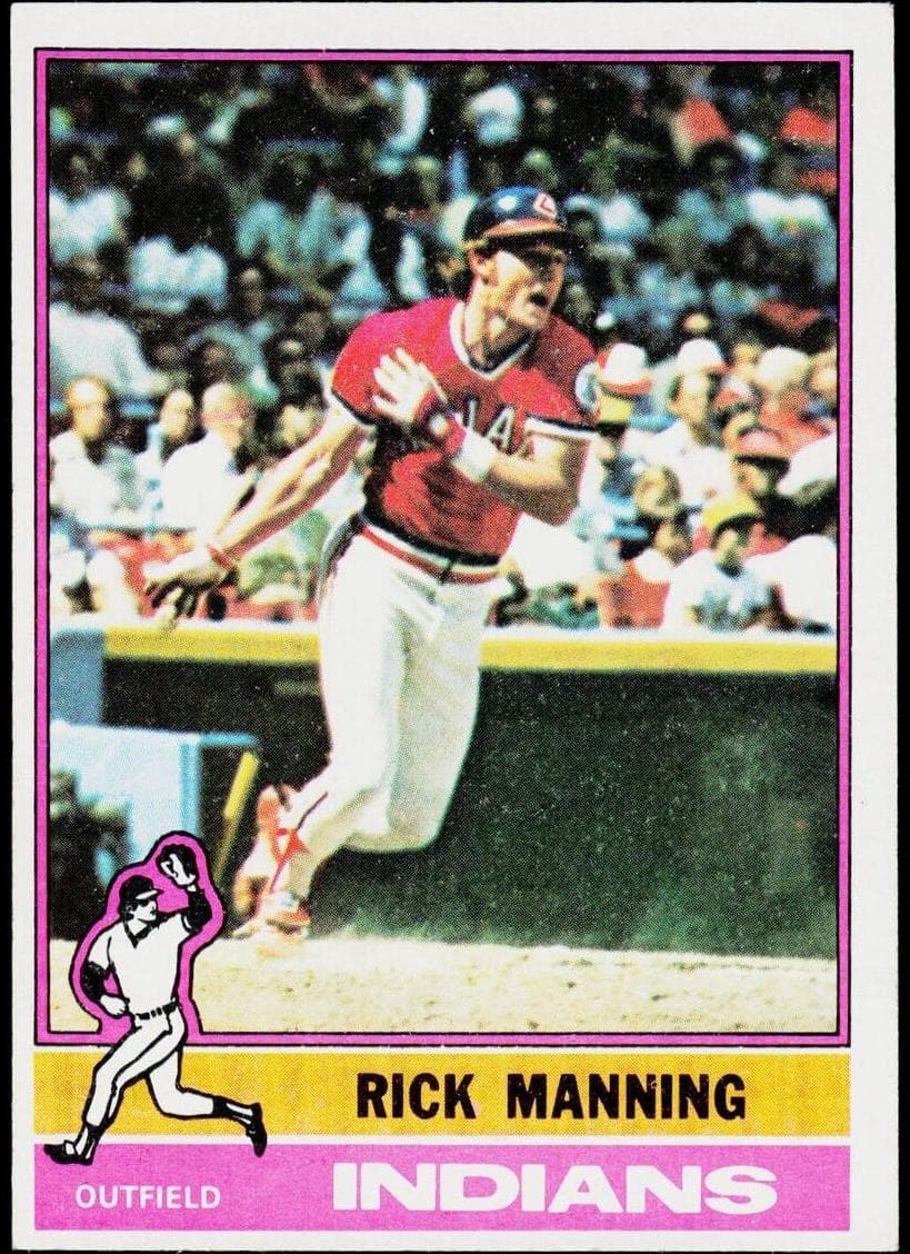 Rick Manning 1976 topps Topps