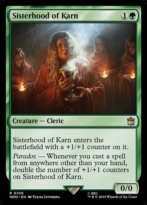 Sisterhood of Karn 2023 Magic: The Gathering Doctor Who