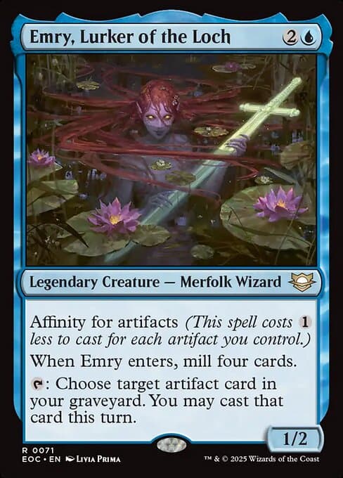 Emry, Lurker of the Loch 2023 Magic: The Gathering