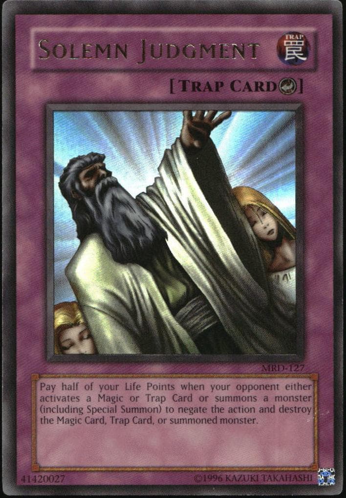 Solemn Judgment 2002 Yu-Gi-Oh! Metal Raiders