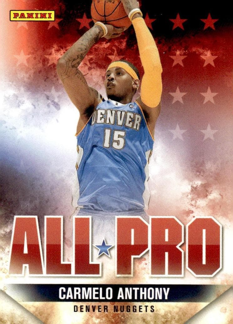 Carmelo Anthony 2009 panini