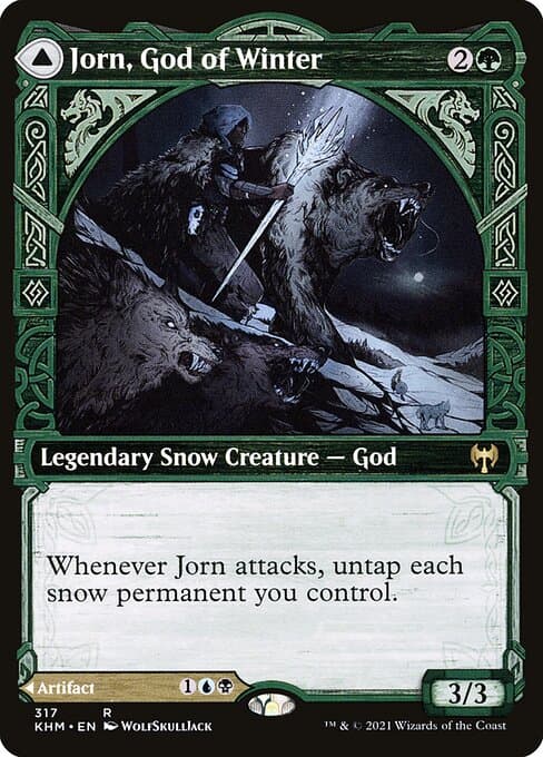 Jorn, God of Winter & Kaldring, the Rimestaff 2021 Magic: The Gathering Kaldheim Showcase