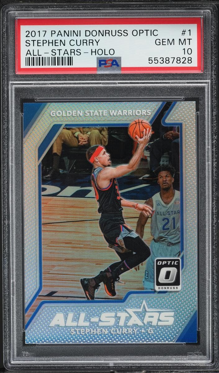 Stephen Curry 2017 panini Donruss Optic