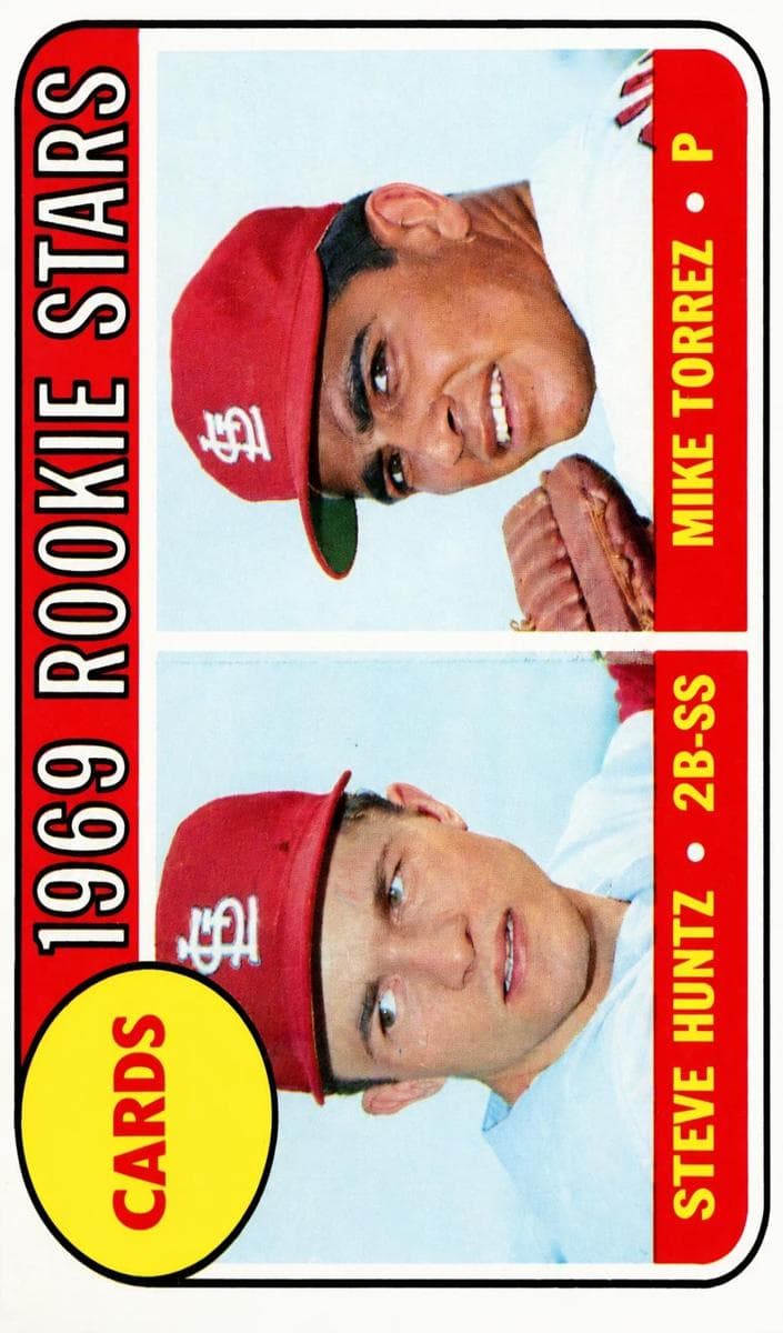 Cardinals 1969 Rookie Stars (Steve Huntz / Mike Torrez) #136