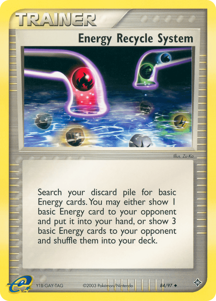 Energy Recycle System 2003 Pokemon