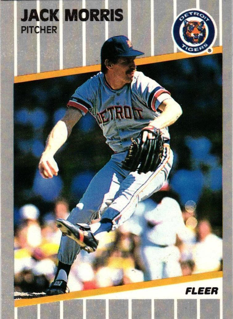 Jack Morris 1989 fleer Fleer