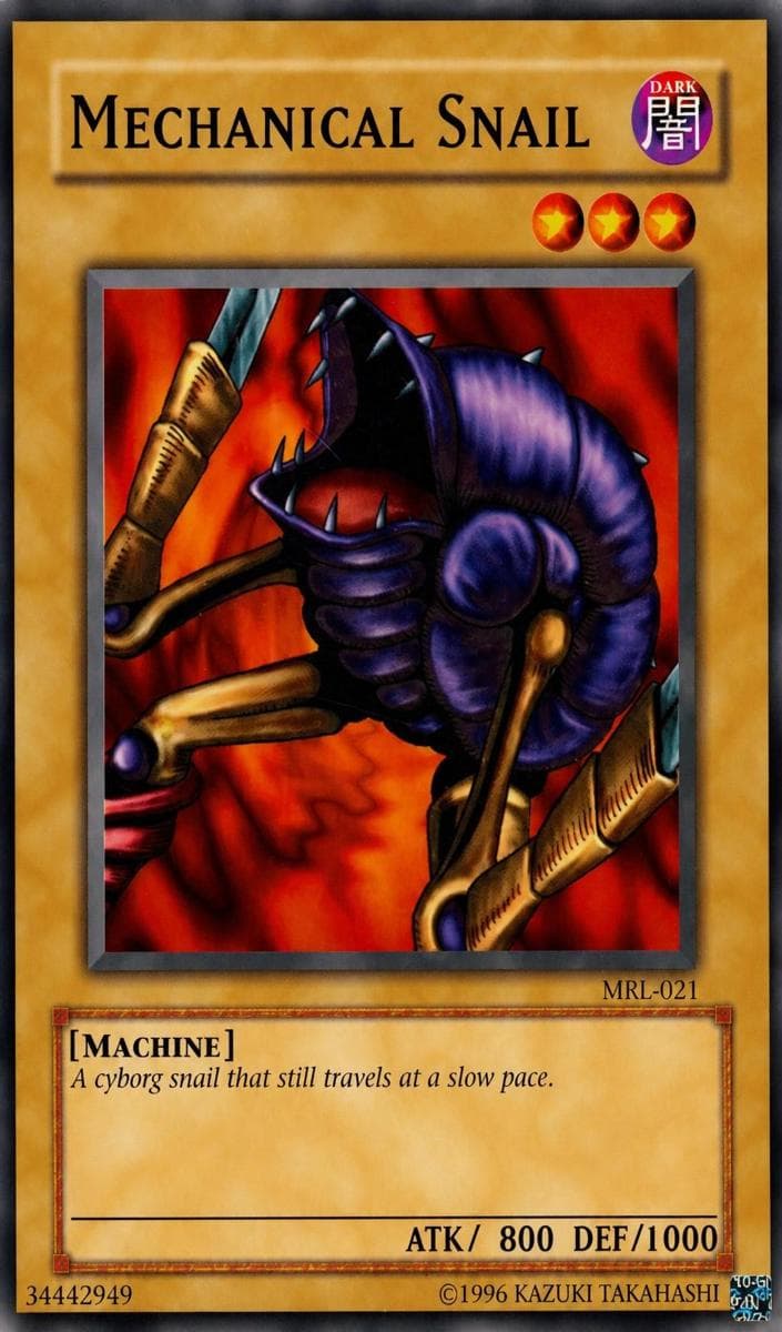 Mechanical Snail 2002 Yu-Gi-Oh! Magic Ruler 1st Edition