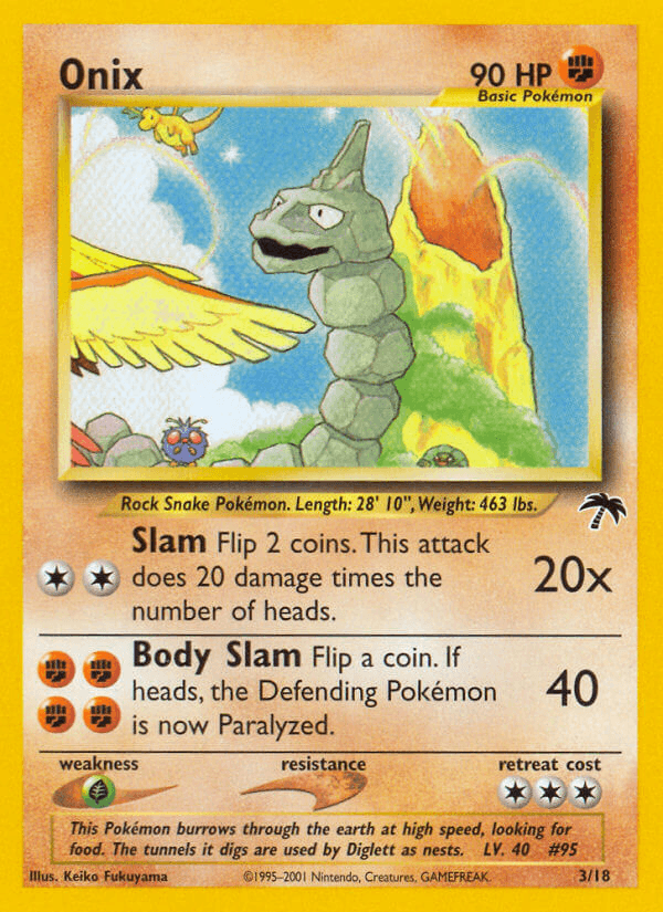 Onix 2001 Pokemon Southern Islands