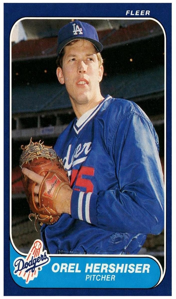 Orel Hershiser 1986 fleer Fleer