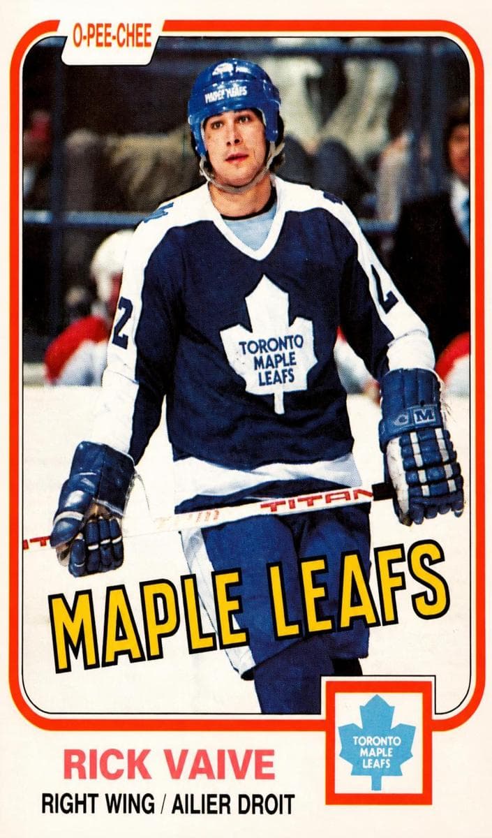 Rick Vaive 1981 topps O-Pee-Chee