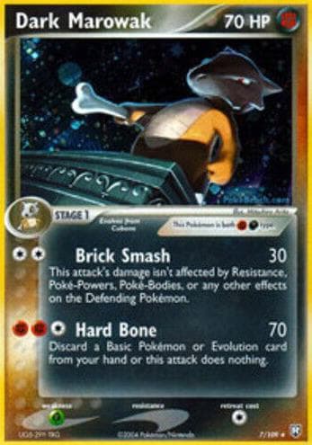 Dark Marowak trading card