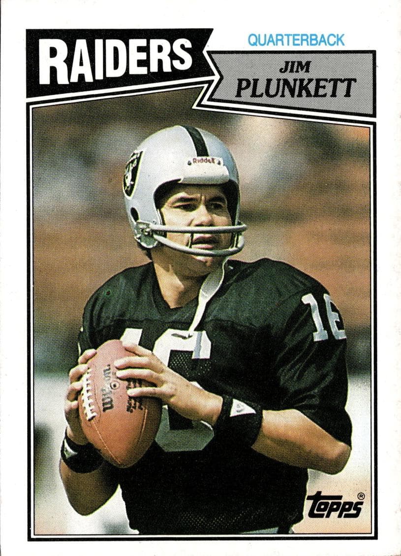 Jim Plunkett trading card
