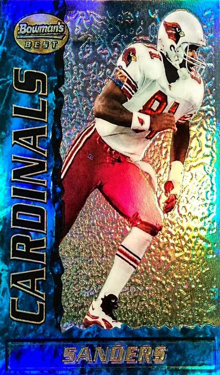 Frank Sanders 1995 unknown Bowman's Best Football Refractor