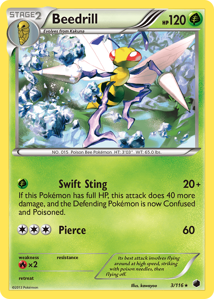 Beedrill 2013 Pokemon Plasma Freeze
