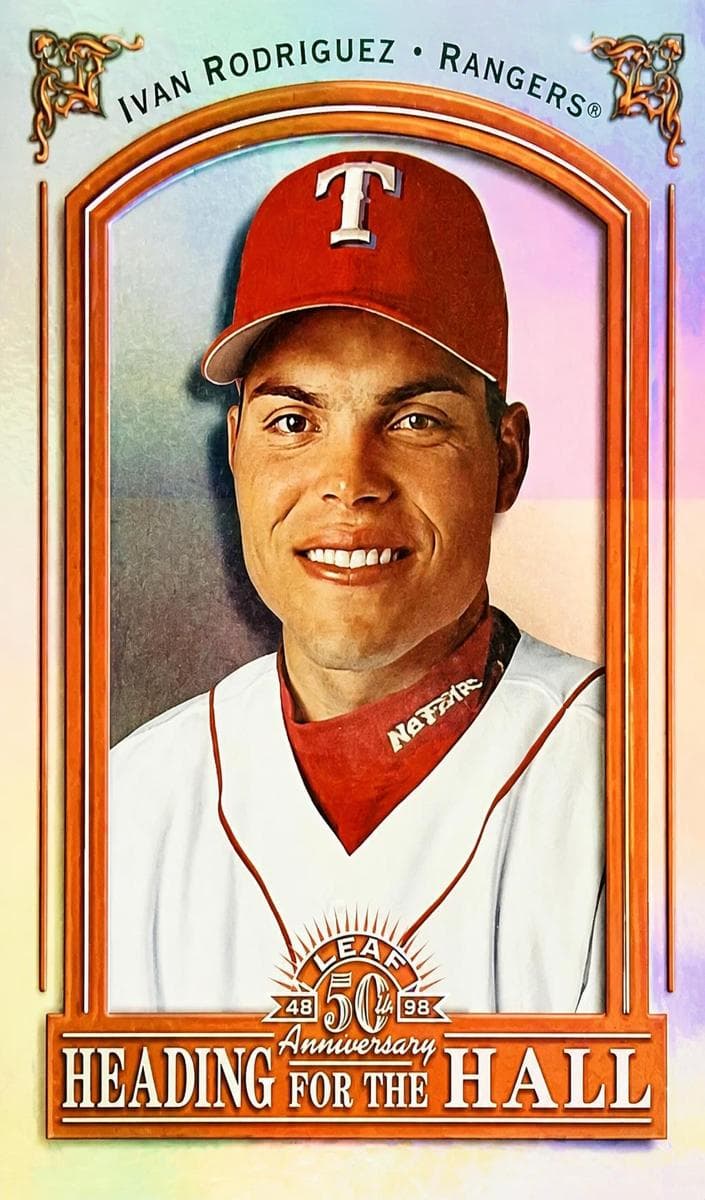 Ivan Rodriguez 1998 leaf Leaf