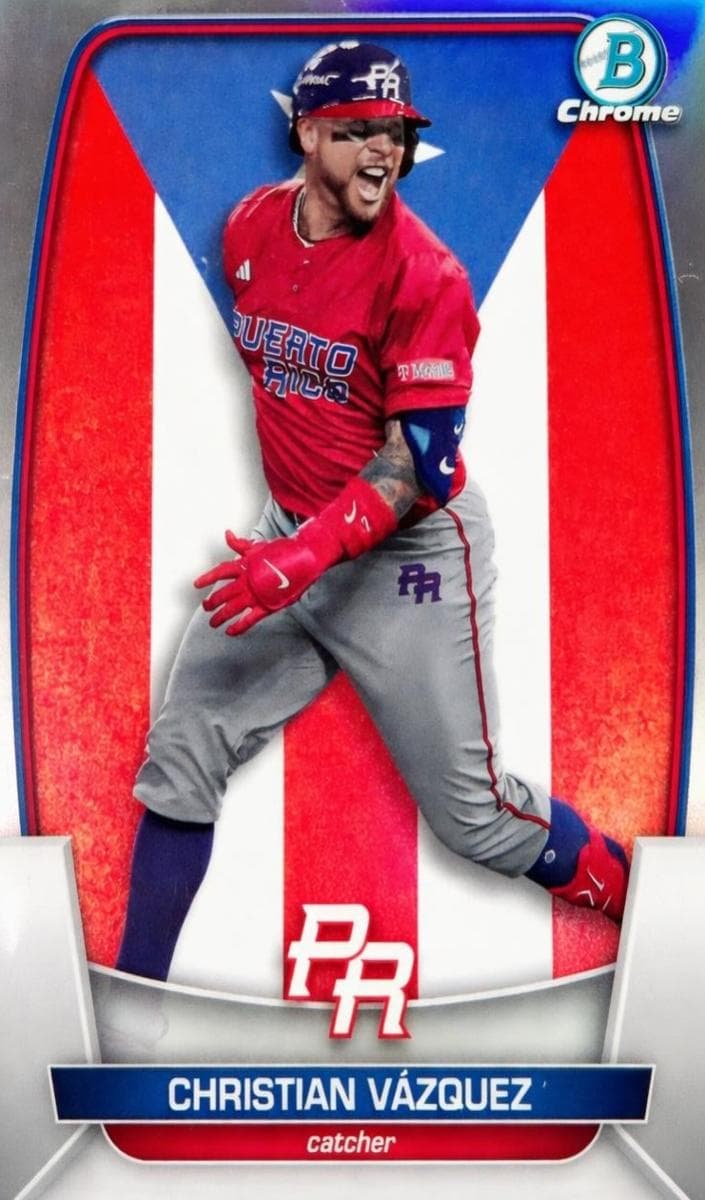 Christian Vazquez trading card