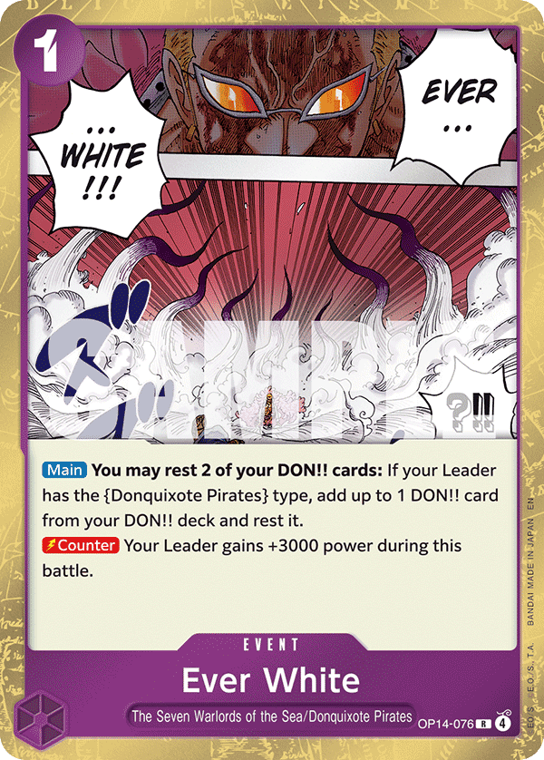 Ever White 2025 One Piece Japanese Azure Sea's Seven