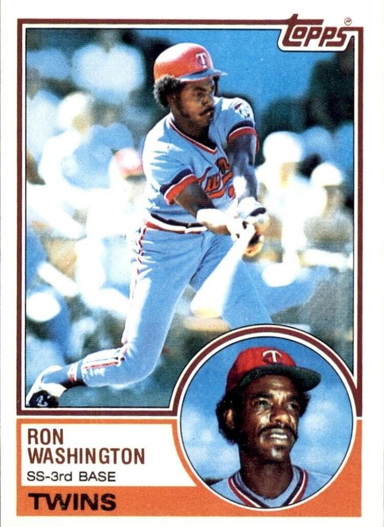 Ron Washington trading card