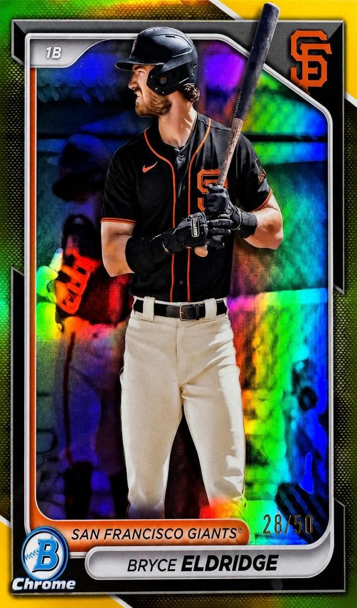 Bryce Eldridge 2024 bowman Bowman Draft Chrome
