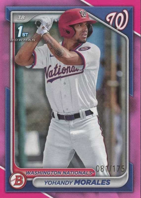 Yohandy Morales 2024 bowman Bowman Paper Prospects - Fuchsia Border (1st)