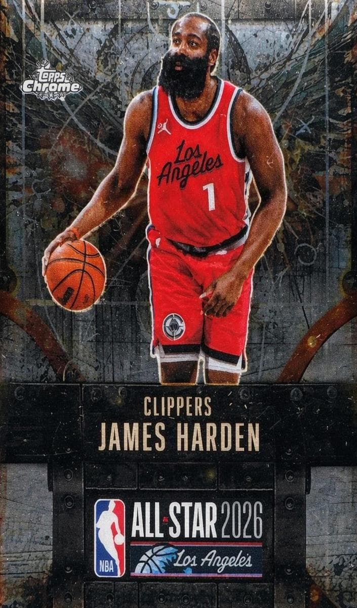 James Harden 2025 topps Topps Chrome Cactus Jack X NBA All-Star Game