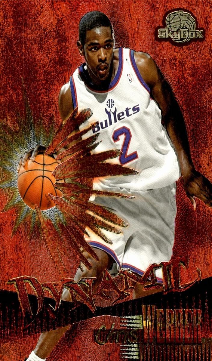 Chris Webber 1995 fleer SkyBox Premium