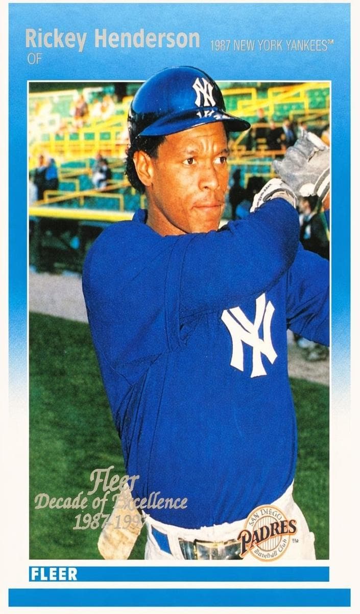 Rickey Henderson 1997 fleer Fleer