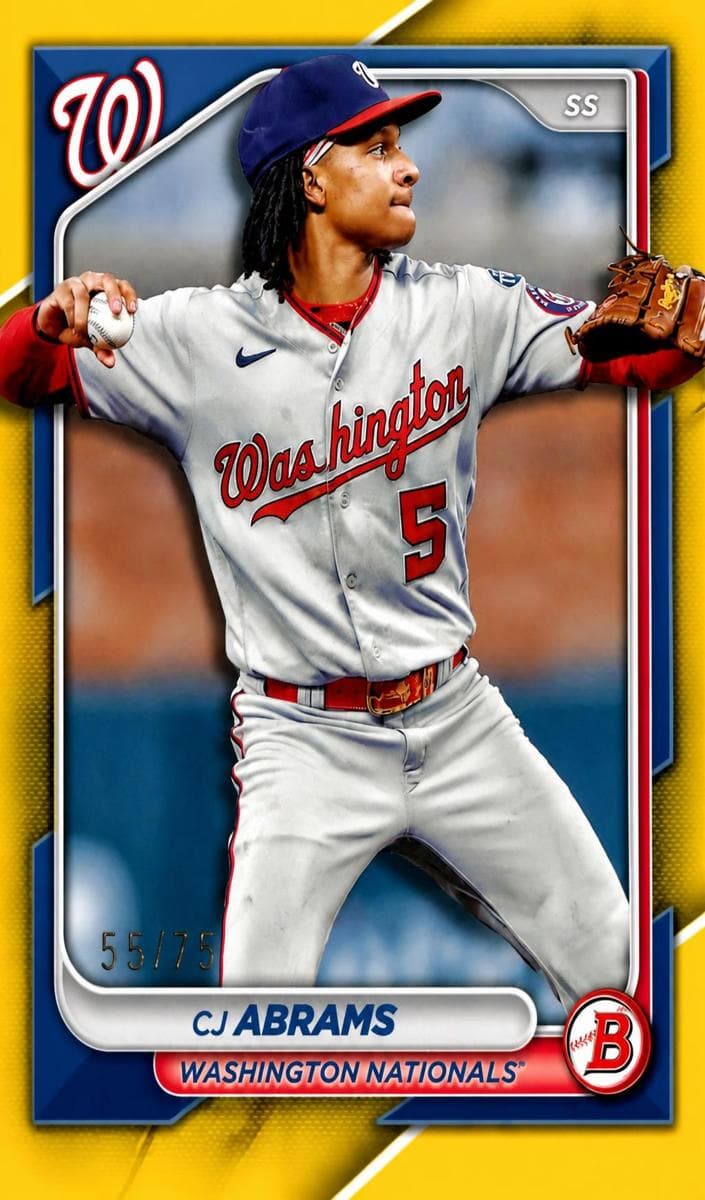 CJ Abrams 2024 bowman Bowman