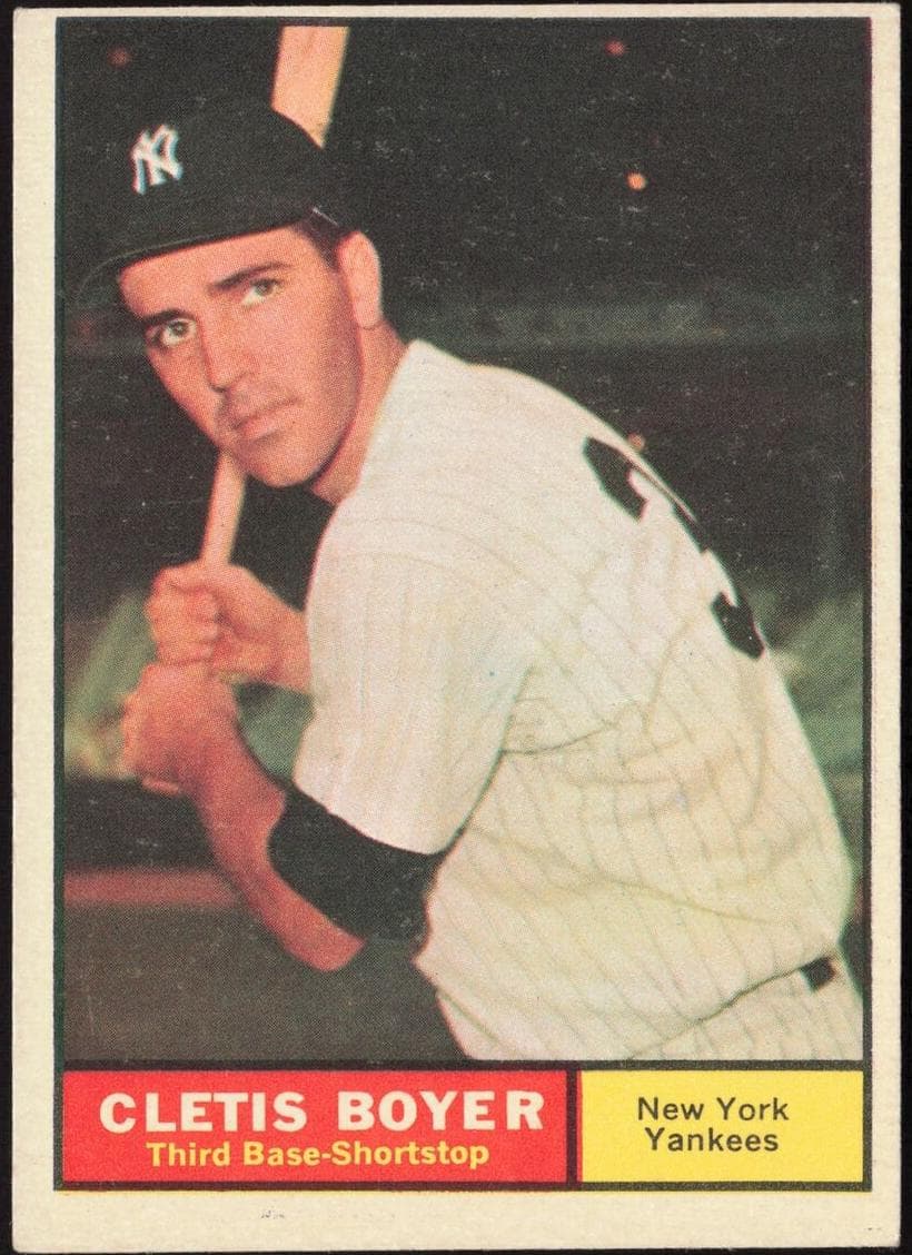 Cletis Boyer 1961 topps Topps
