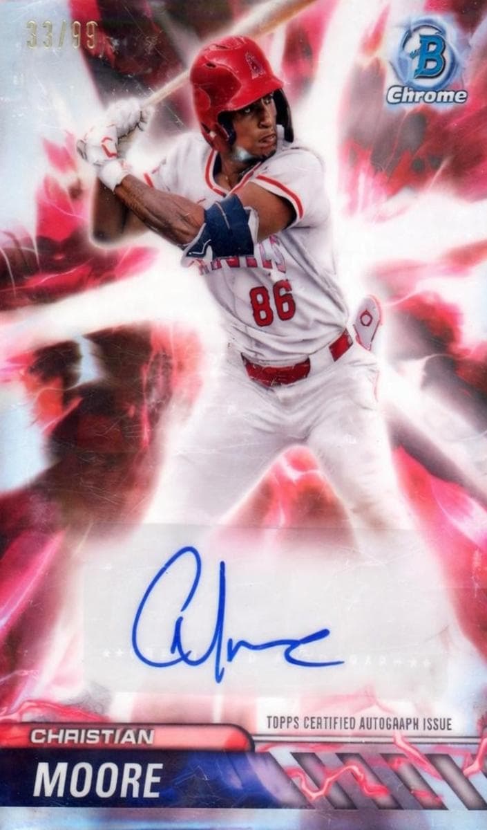 Christian Moore 2024 bowman Bowman Draft