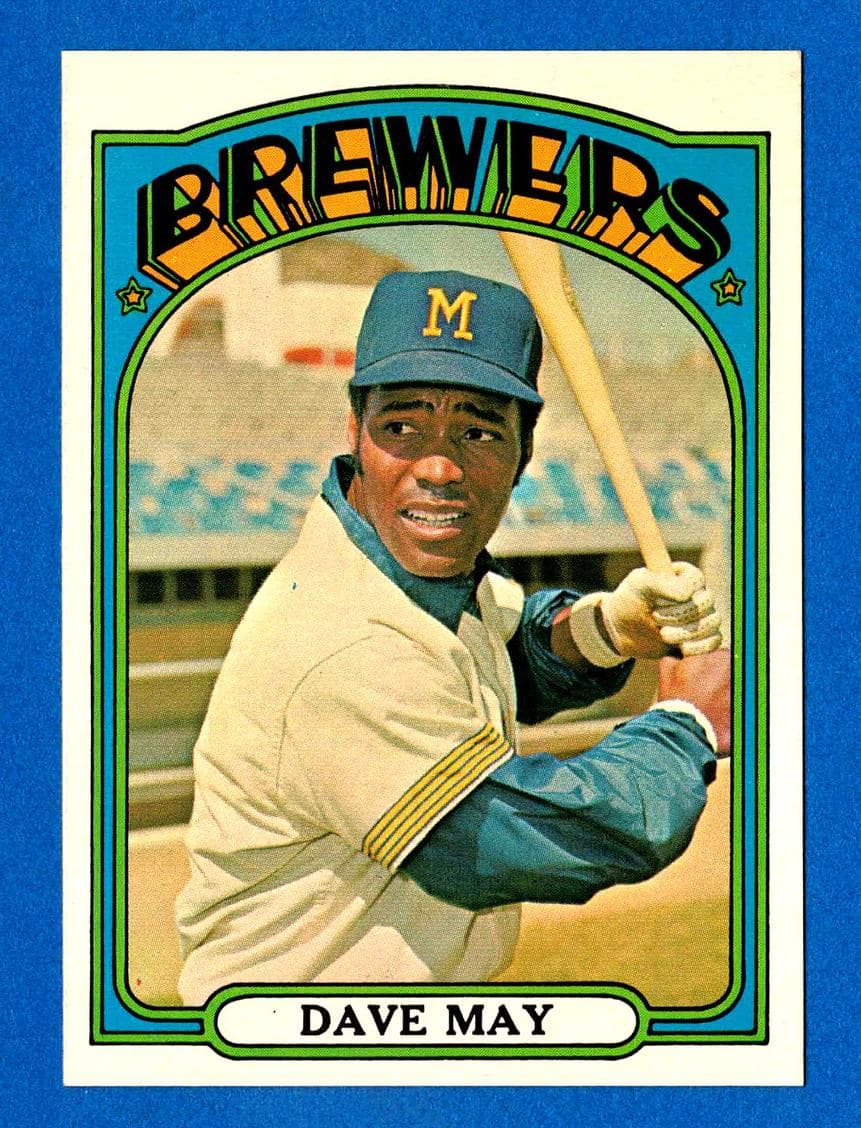 Dave May 1972 topps Topps