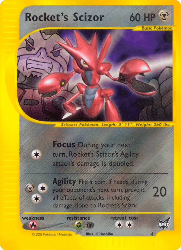Rocket's Scizor 2003 Pokemon Best of Game