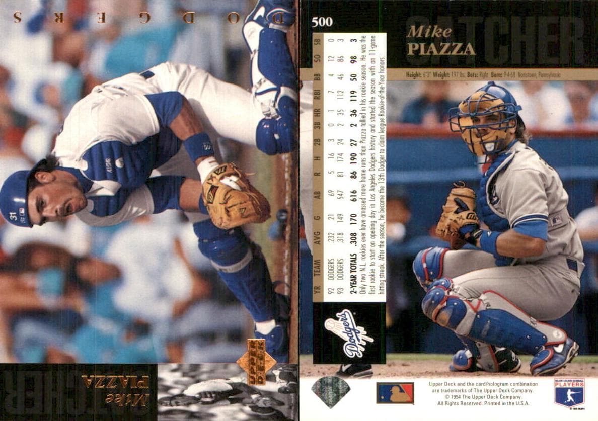 Mike Piazza 1994 upper-deck Upper Deck