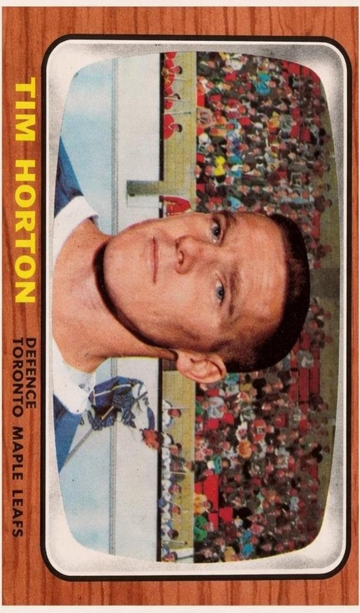 Tim Horton 1966 topps Topps