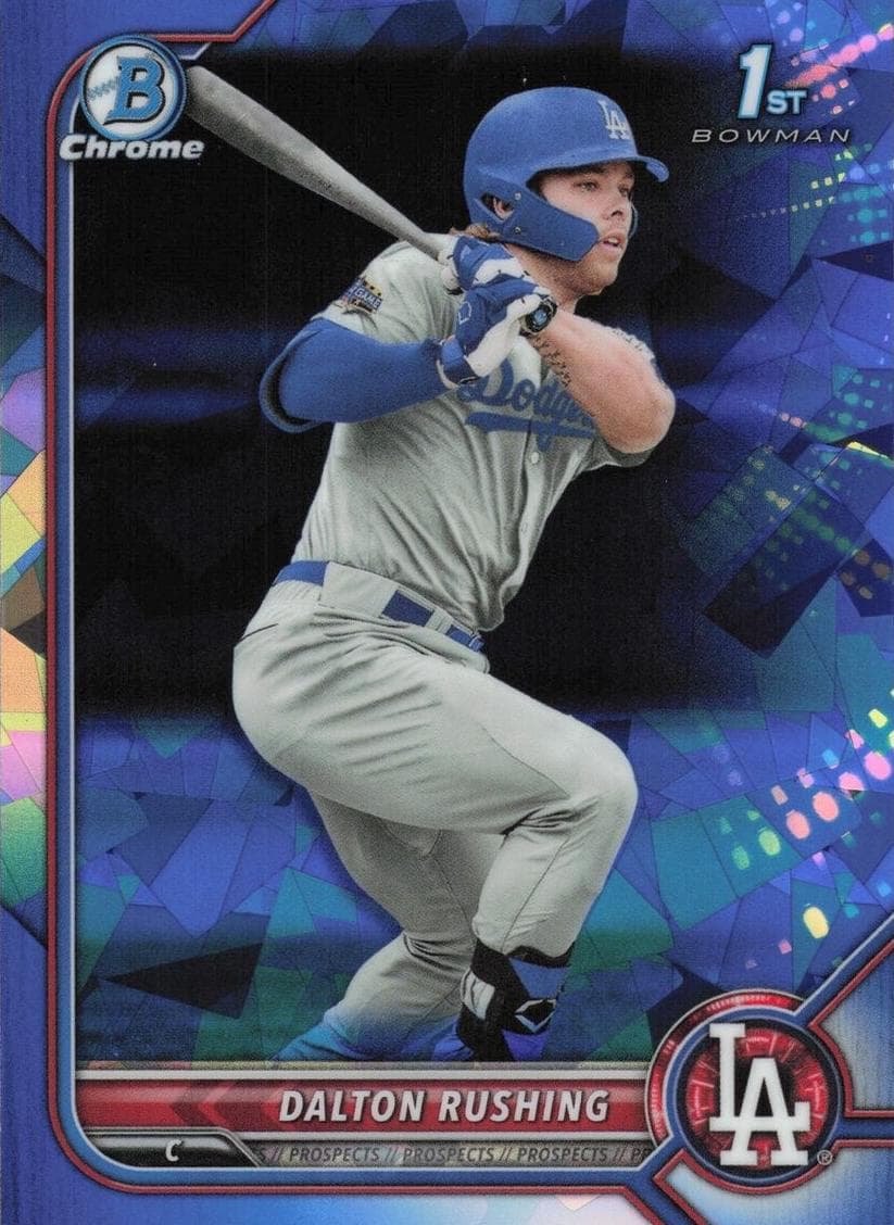 Dalton Rushing 2022 bowman Draft Sapphire