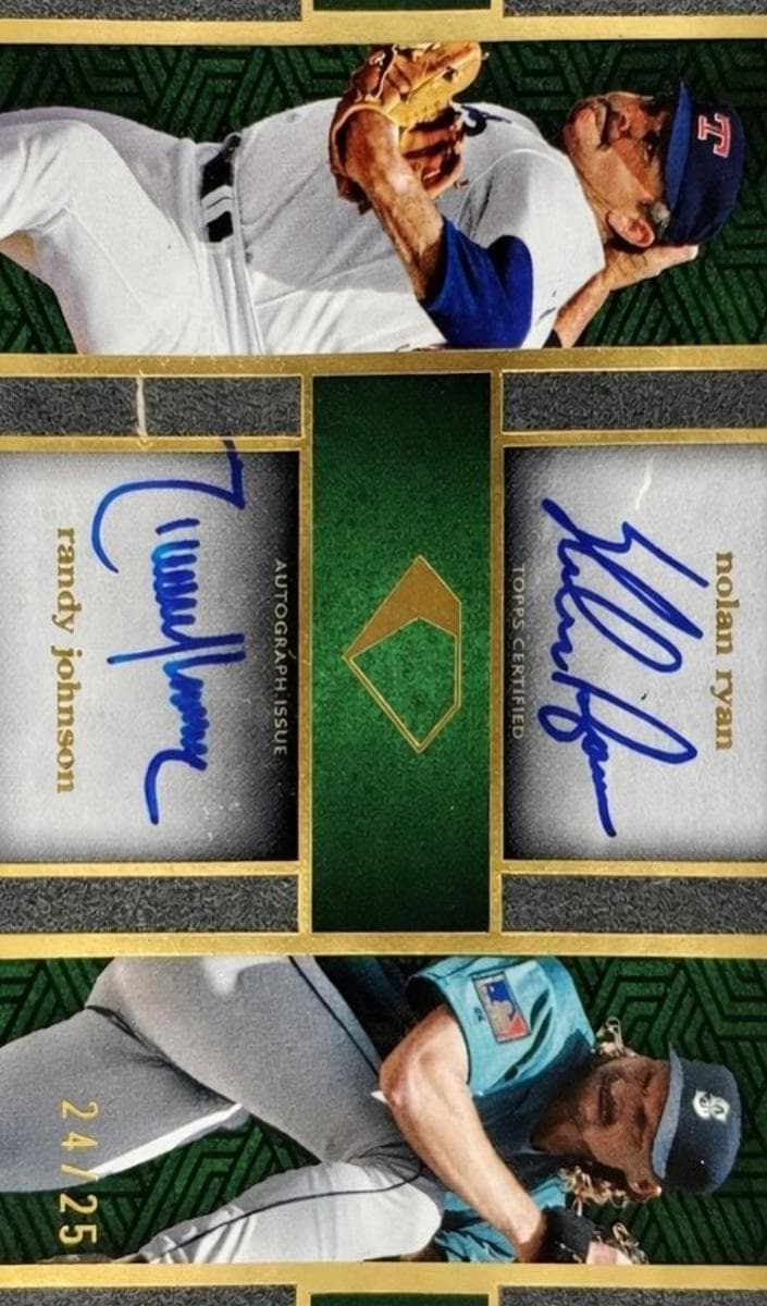 Randy Johnson / Nolan Ryan trading card