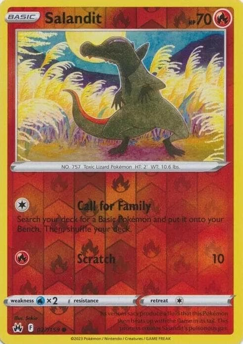 Salandit trading card