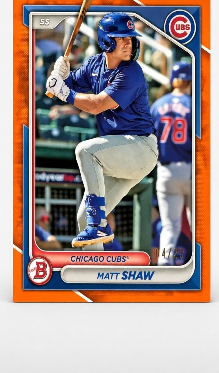 Matt Shaw 2024 bowman Bowman Draft