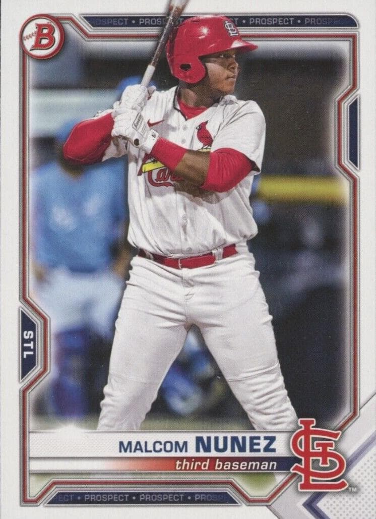 Malcom Nunez 2021 bowman Bowman Draft