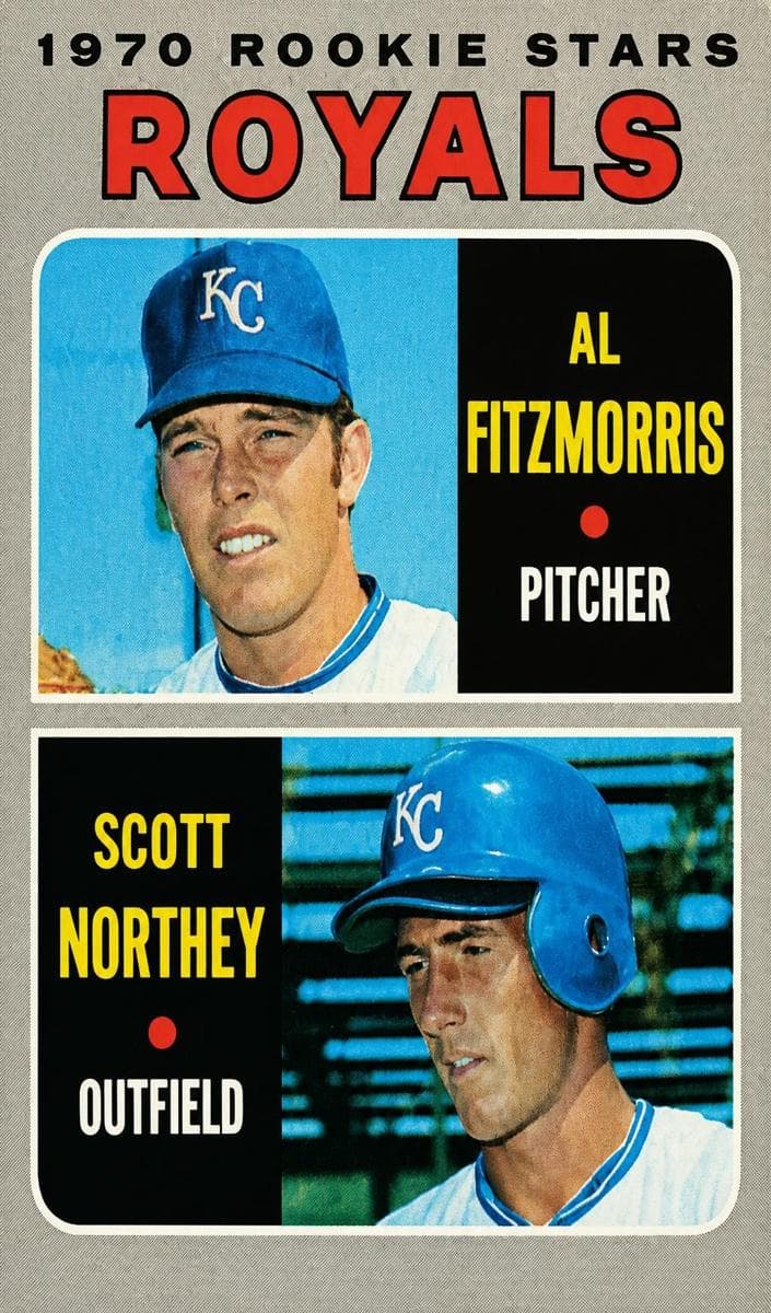 Royals 1970 Rookie Stars (Al Fitzmorris / Scott Northey) 1970 topps Topps