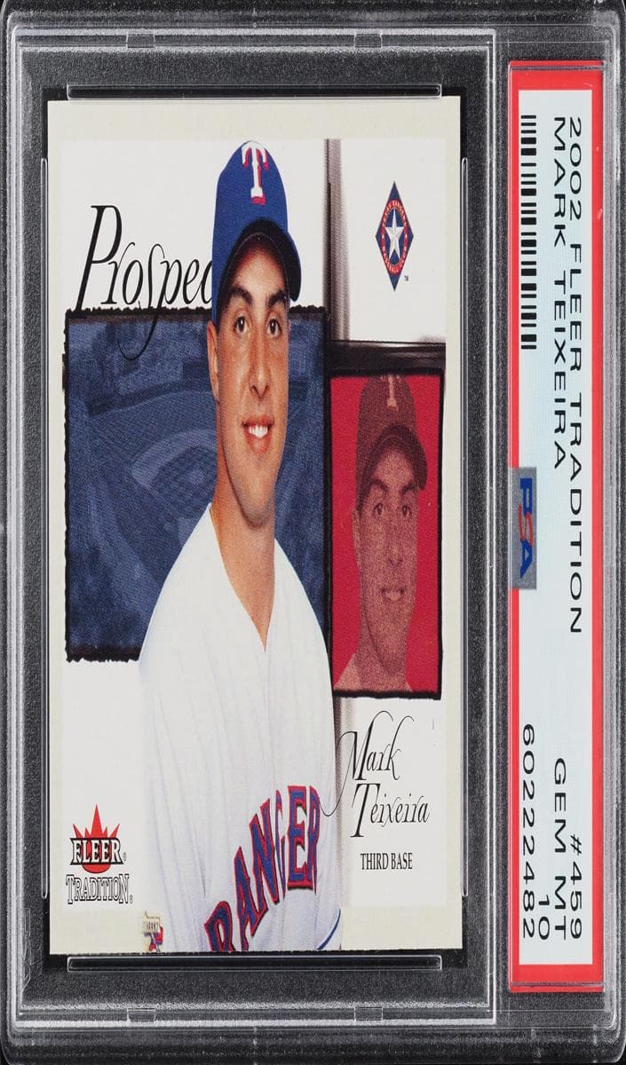 Mark Teixeira 2002 fleer Tradition
