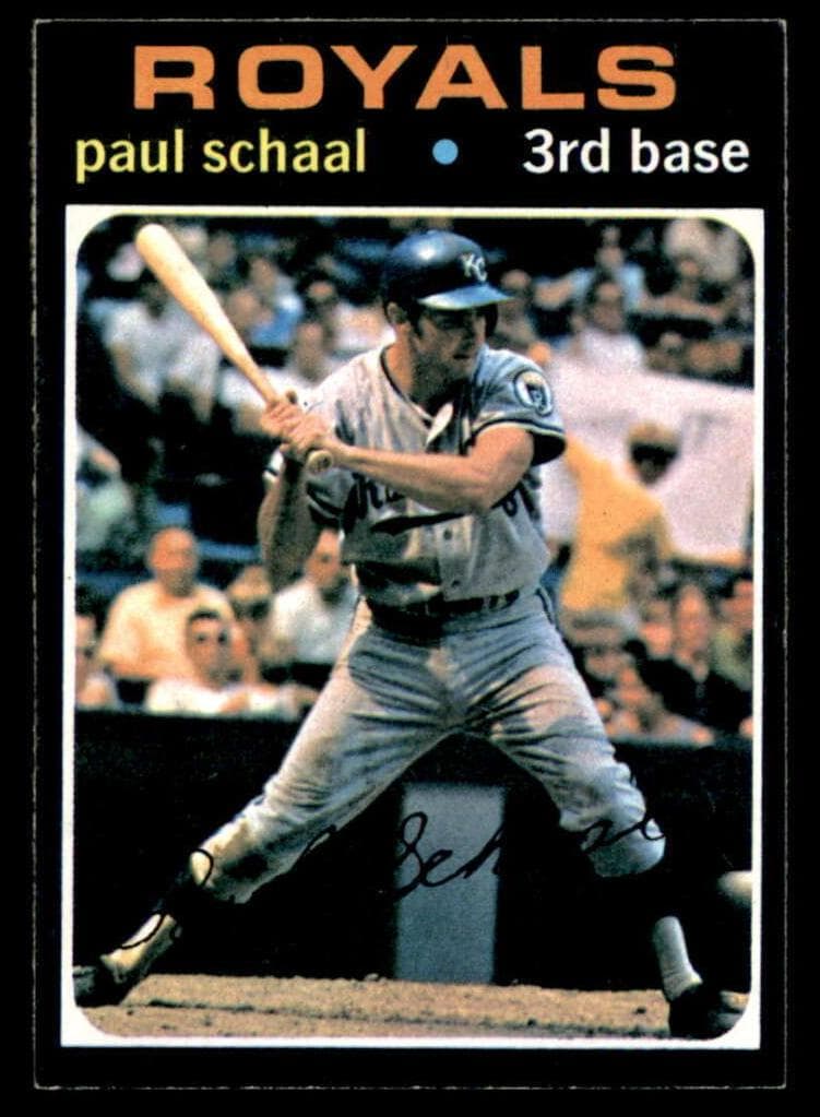 Paul Schaal 1971 topps Topps