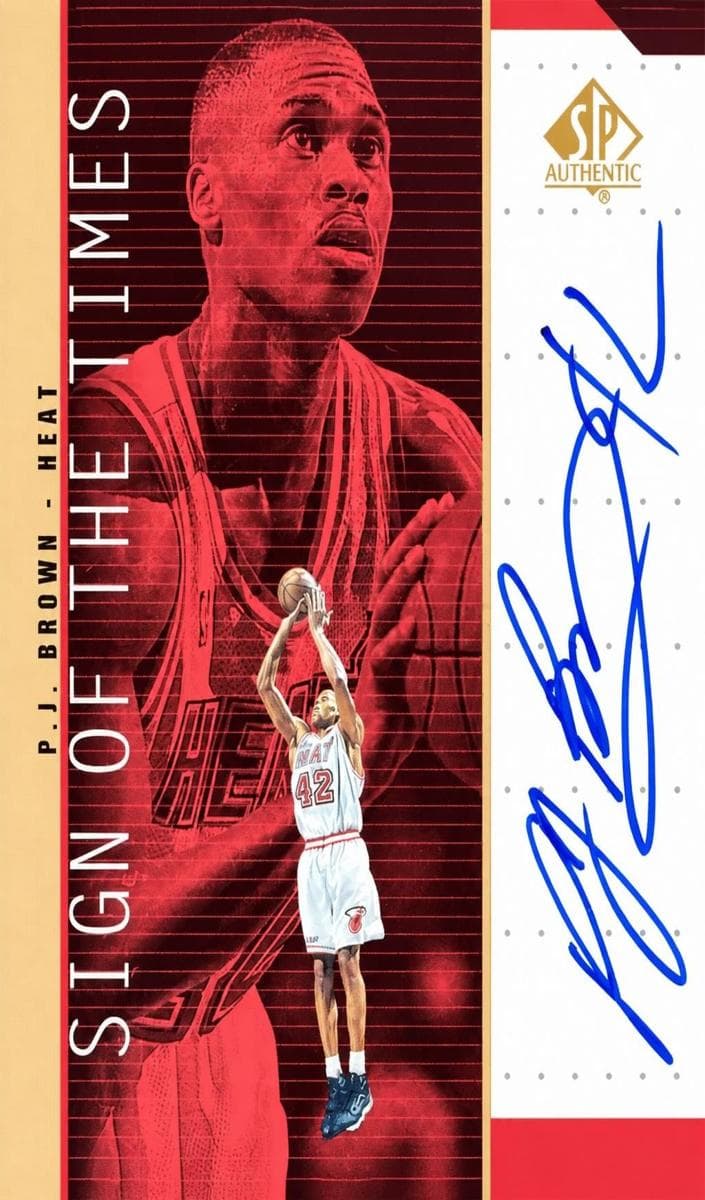 P.J. Brown 1998 unknown SP Authentic