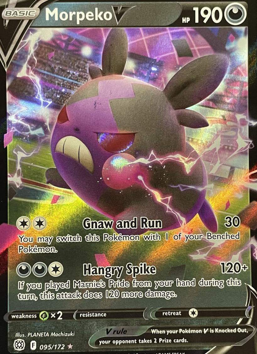 Morpeko V trading card